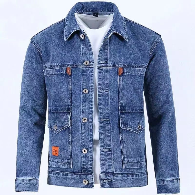 Mens Fashion Denim Jacket - 2023 ilkbahar ve sonbahar yeni moda