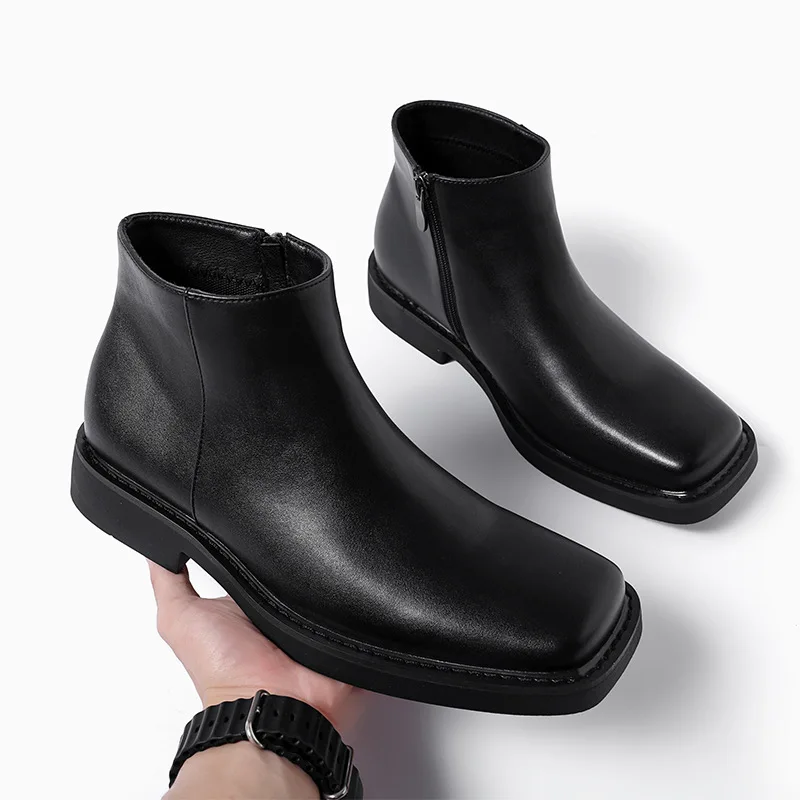 Mens Fashion Dress Shoes - Siyah Yeni Moda Erkek Rahat deri