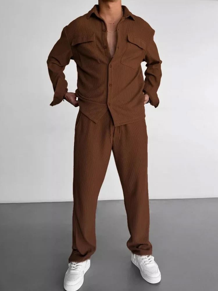 Corduroy Jacket Men - 2025 Bahar Rahat Erkek Iki Parçalı
