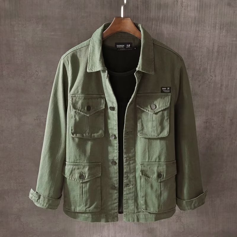 Mens Fashion Denim Jacket - İlkbahar ve Sonbahar Yeni erkek Moda