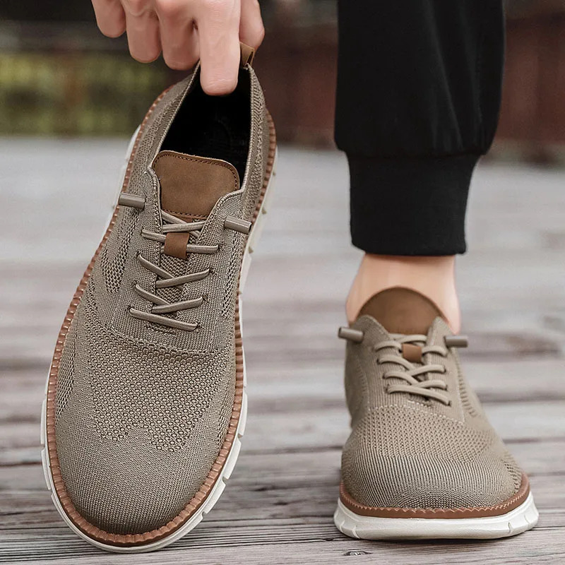 Mens Fashion Dress Shoes - Erkekler rahat ayakkabılar Klasik Nefes Brogue