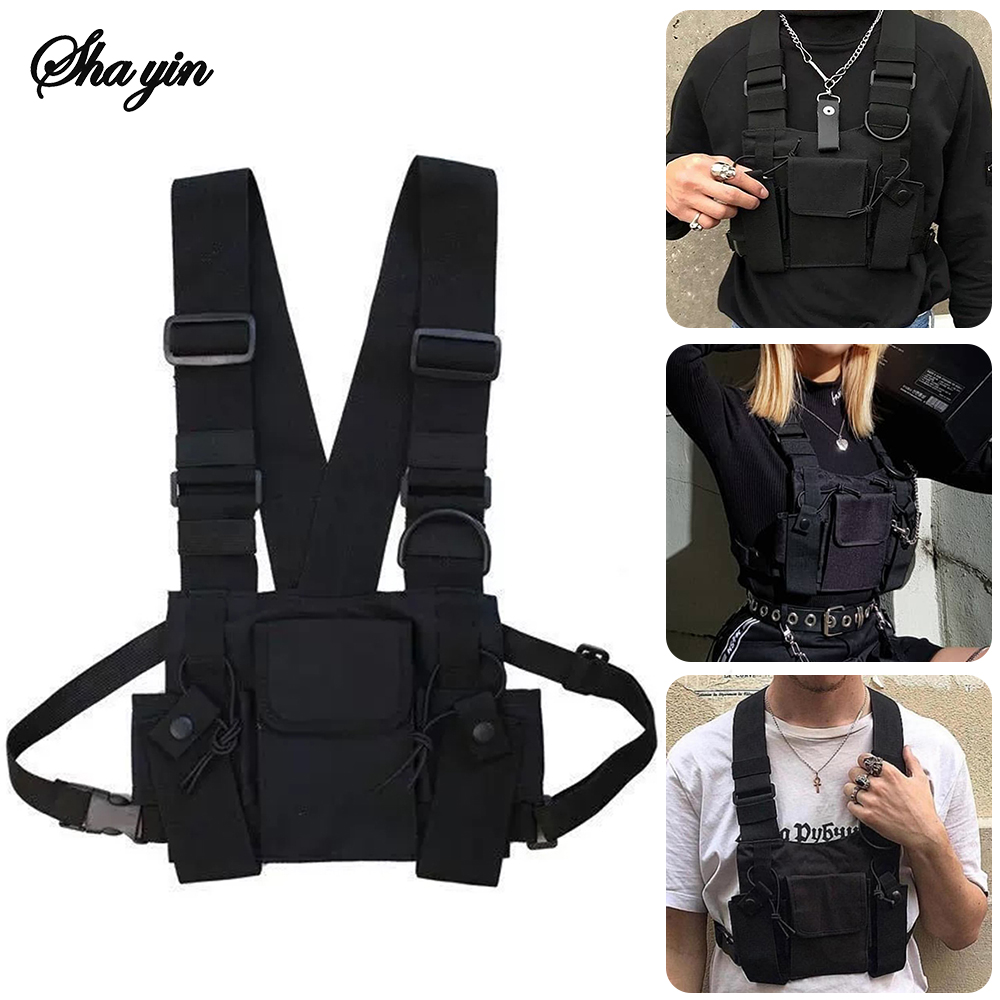 Formal Waistcoat Vest - Fonksiyonel Taktik Göğüs Çantası Kadın Moda