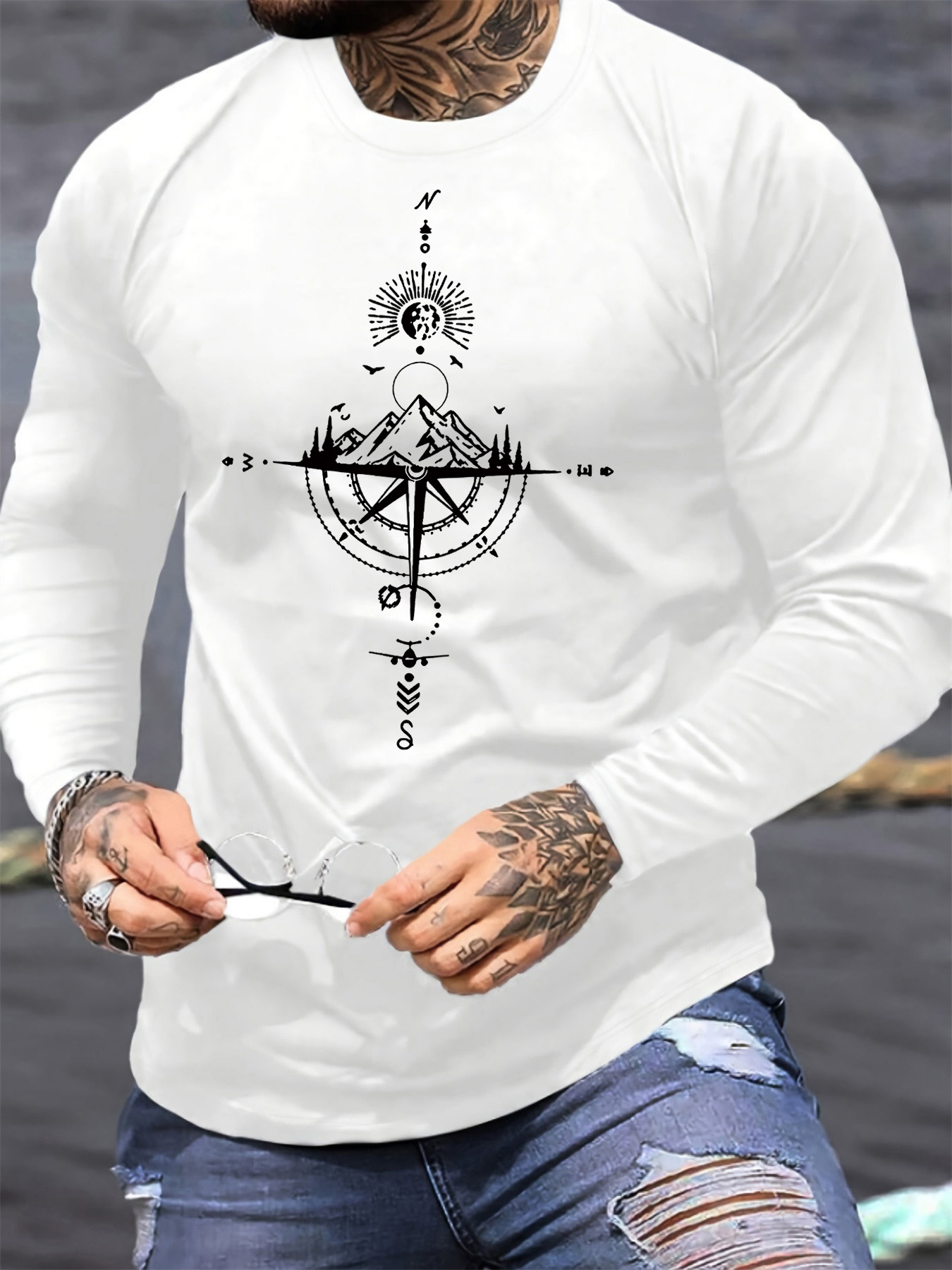Men'S Fashion Trends - %100 saf pamuklu erkek uzun kollu