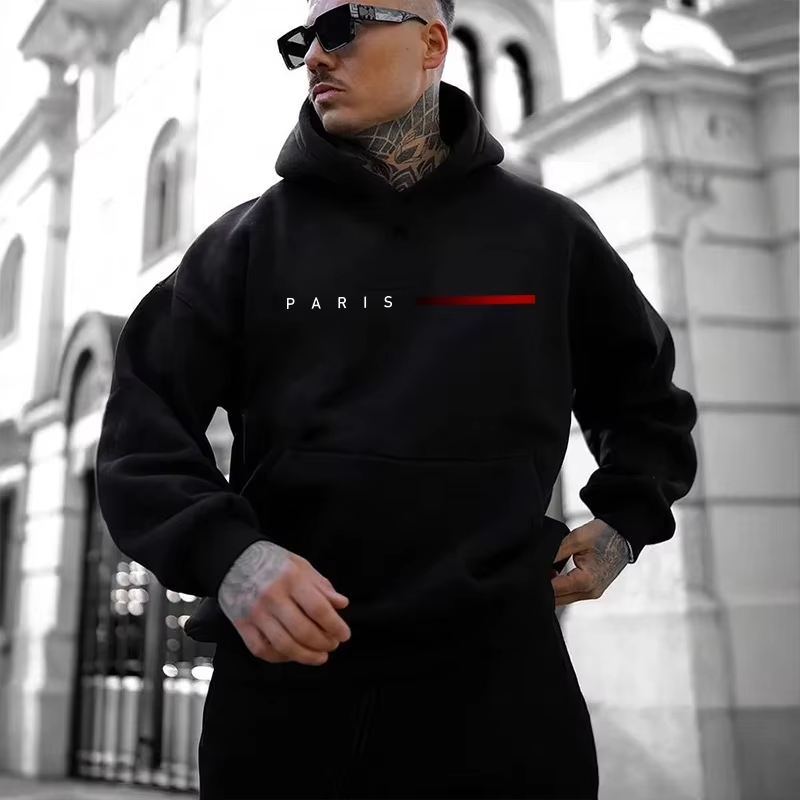 Men'S Fashion Paris 2025 - Sürdürülebilir Malzeme Paris Erkek Kapüşonlu Üstleri