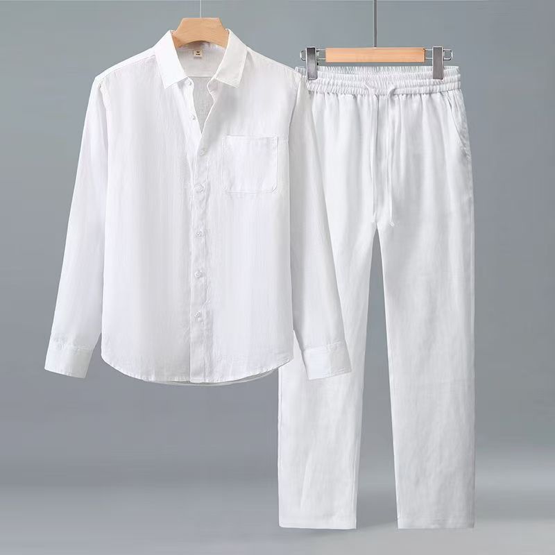 Mens Fashion Style - (Gömlek + pantolon) 2026 yaz erkek