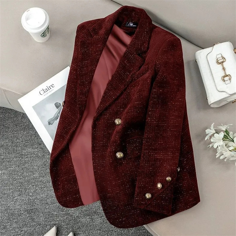 Corduroy Jacket Men - Siyah Kadife Takım Elbise Ceketi Kadınlar