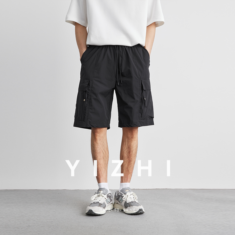 Mens Fashion Summer 2025 - Yaz Düz Renk Çalışma Cep Pantolon