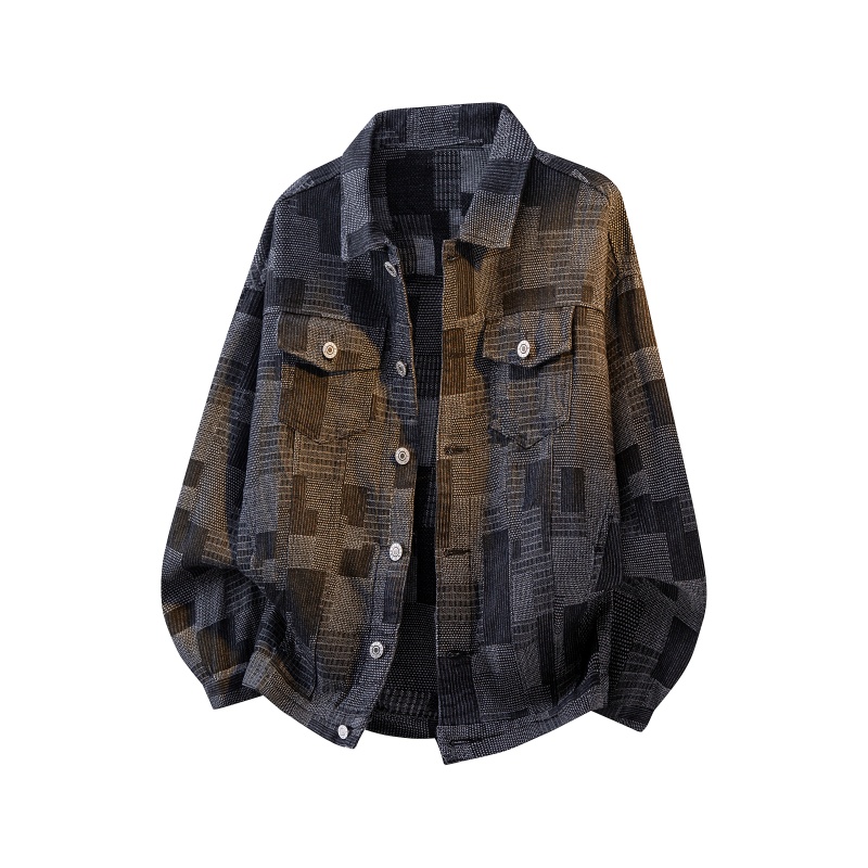 Mens Fashion Denim Jacket - 2026 İlkbahar Erkek Yıkanmış Kot Ceket
