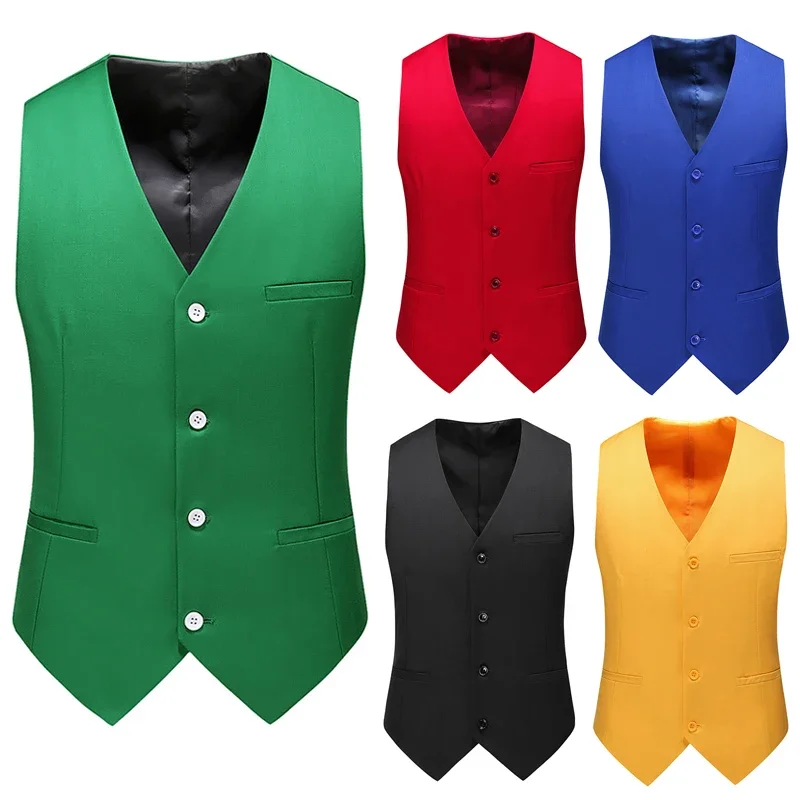 Formal Waistcoat Vest - 17 Renk Butik Moda Rahat Düz