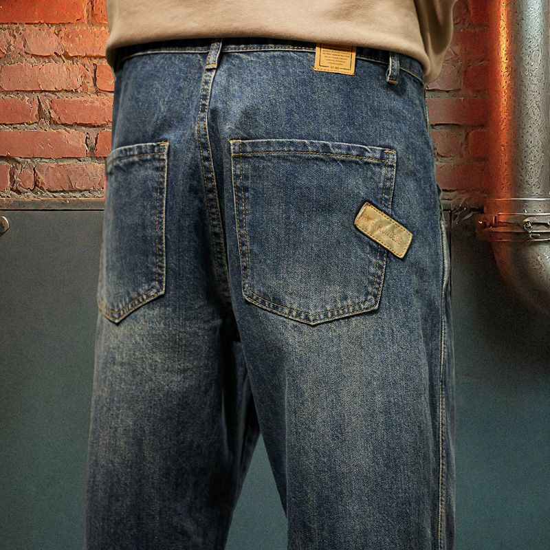 Men'S Fashion With Baggy Jeans - Yeni erkek Gevşek Kot Moda Açık