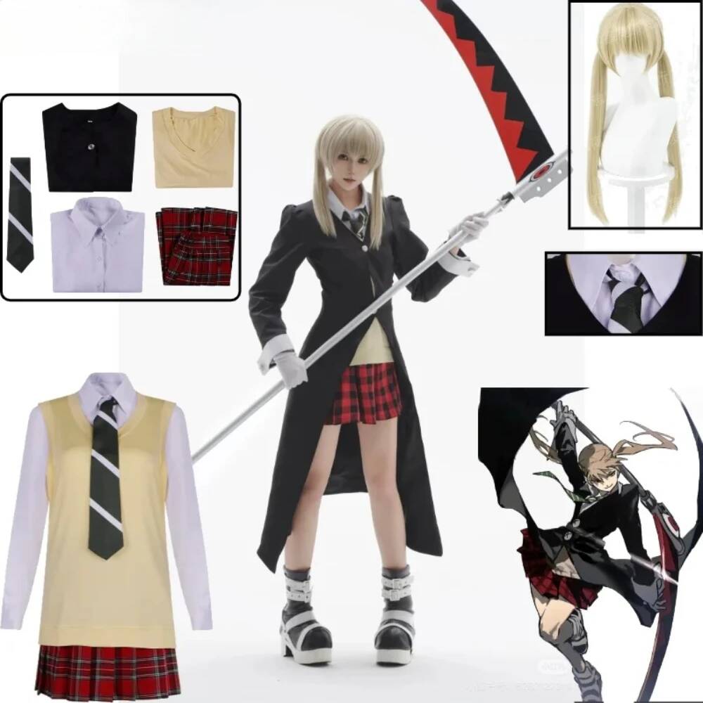 Formal Waistcoat Vest - Maka Albarn Cosplay Kostümü Soul Eater