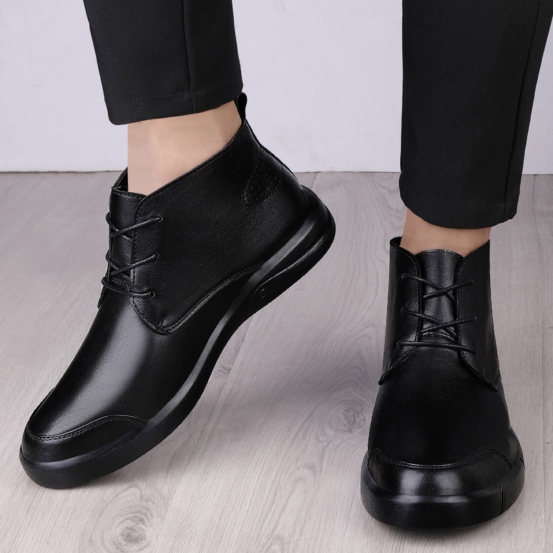 Mens Fashion Dress Shoes - Ünlü Lüks Bilek Botları Yüksek Kaliteli