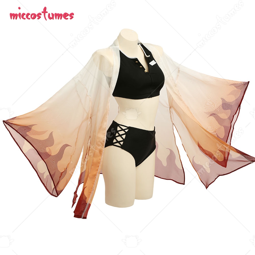 Formal Waistcoat Vest - HAIKYUU Kadınlar için Alev Desenli Mayolar