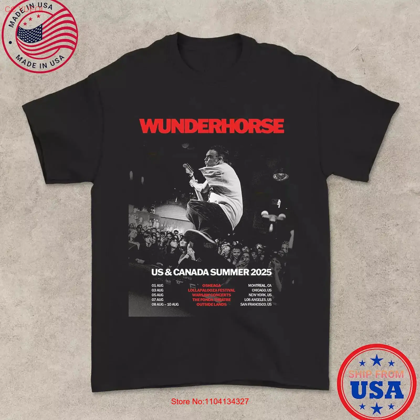 Mens Fashion Summer 2025 - Wunderhorse 2025 Turu YAZ ABD KANADA