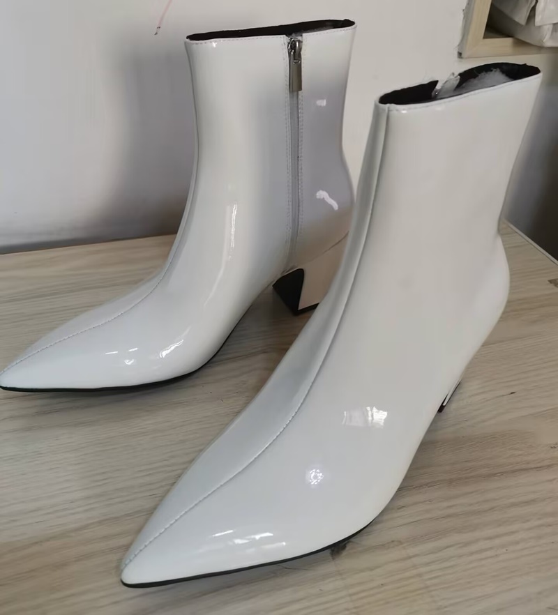 Mens Fashion Dress Shoes - Yeni Moda Beyaz Erkek Botları Yüksek