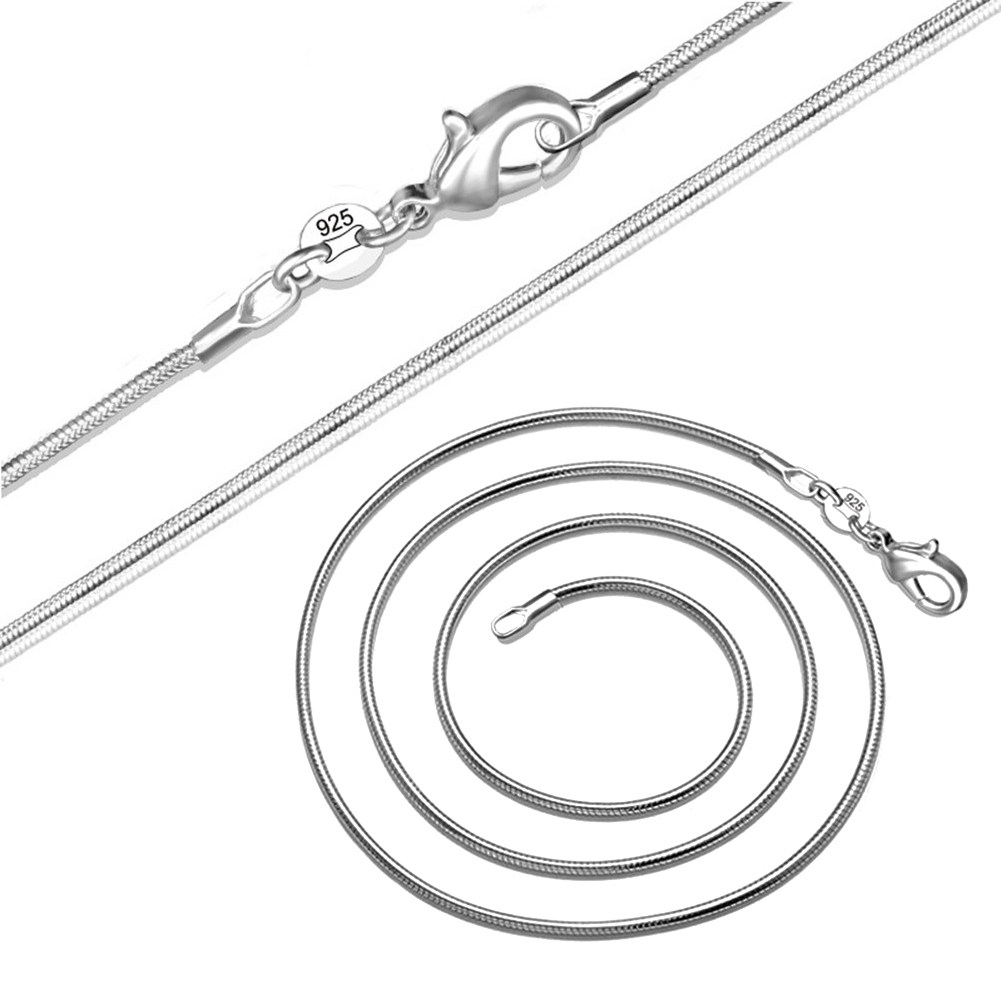 Men'S Fashion Necklaces - Yılan Zinciri Kolye Gümüş Kaplama 31