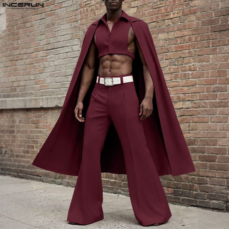 INCERUN Erkek Setleri Düz Renk - Mens Fashion Streetwear incelemesi ve fiyatı