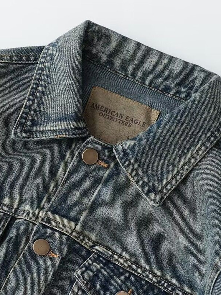 Sonbahar ve İlkbahar Yeni Moda - Mens Fashion Denim Jacket incelemesi ve fiyatı