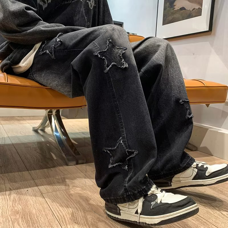 Yeni erkek Yıldız Işlemeli Mod - Men'S Fashion With Baggy Jeans incelemesi ve fiyatı