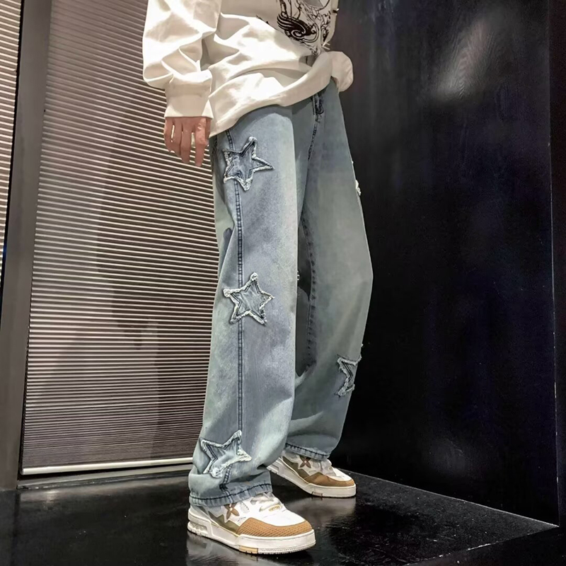 Yeni erkek Yıldız Işlemeli Mod - Men'S Fashion With Baggy Jeans incelemesi ve fiyatı
