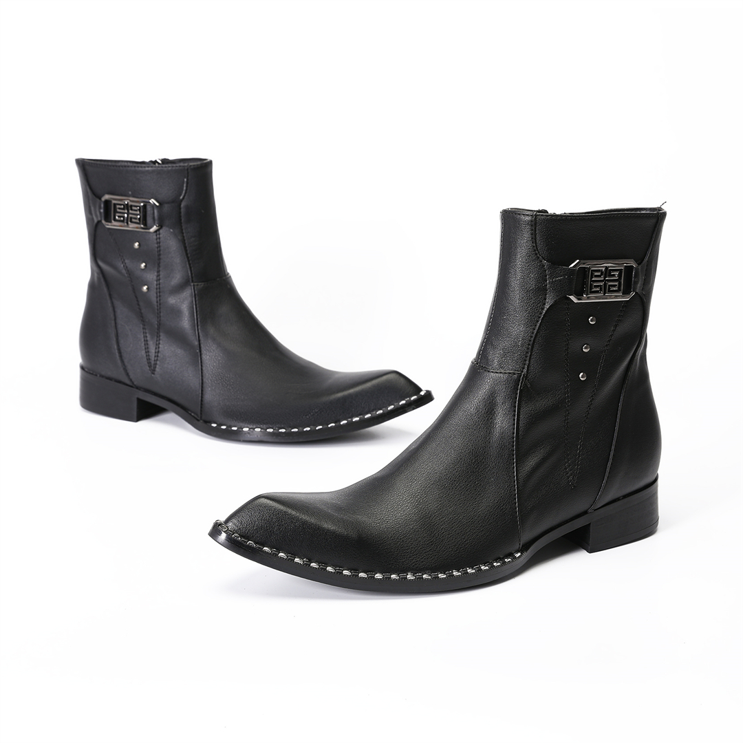 Moda siyah sivri burun erkek h - Mens Fashion Dress Shoes incelemesi ve fiyatı