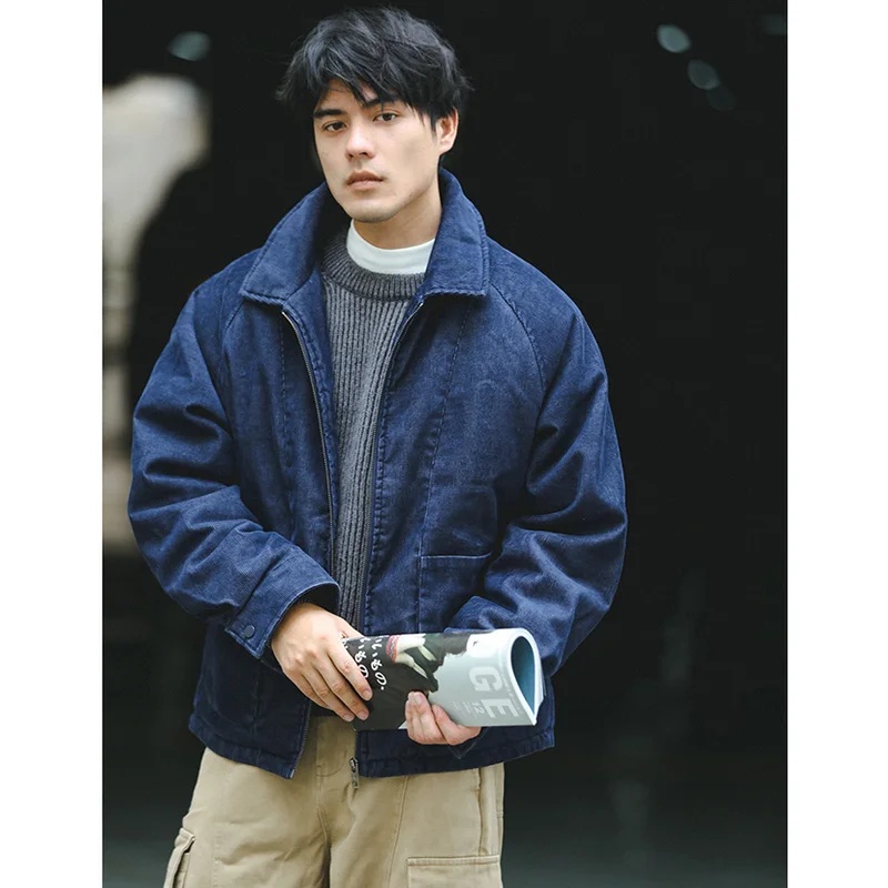 Erkek Japon Sokak Giysisi Retr - Corduroy Jacket Men incelemesi ve fiyatı