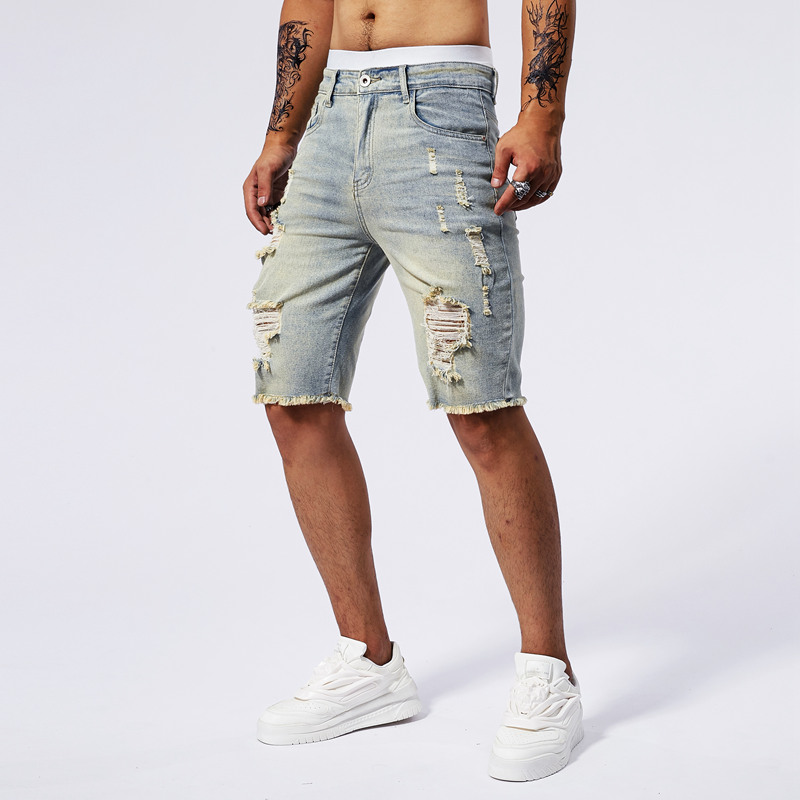 2025 yaz yeni erkek yırtık kot - Mens Fashion Summer 2025 incelemesi ve fiyatı