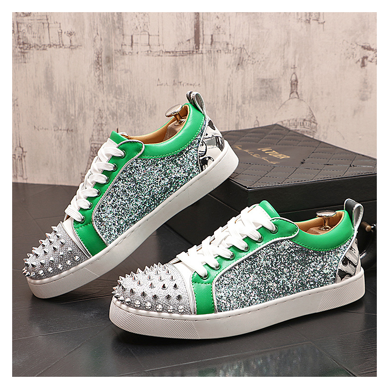 Erkek lüks moda gümüş perçinle - Mens Fashion Dress Shoes incelemesi ve fiyatı
