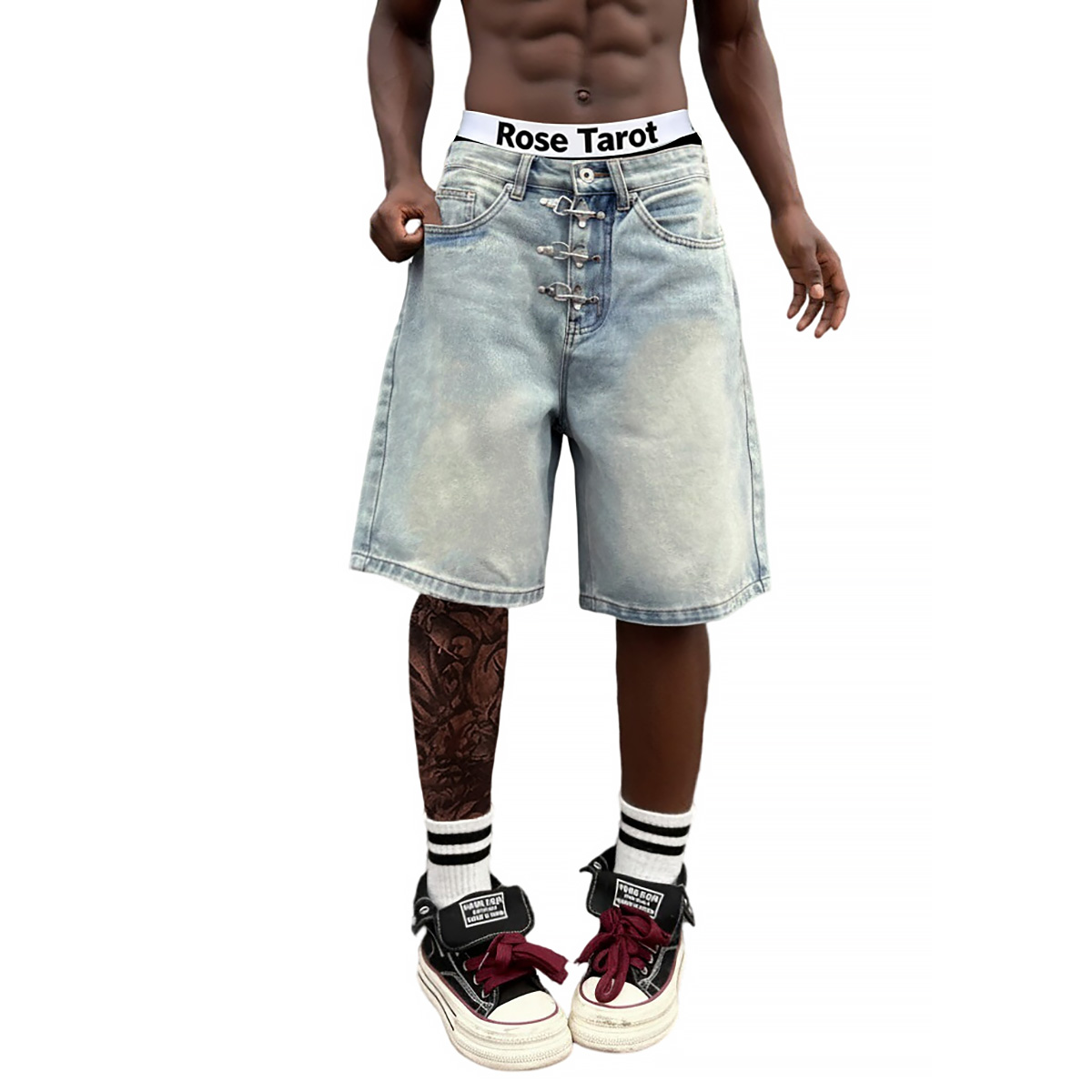 Metal Tokalı Kısa Bol Jean Erk - Men'S Fashion With Baggy Jeans incelemesi ve fiyatı
