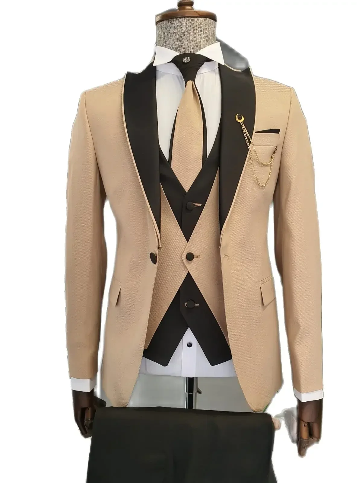 Şampanya Rengi Ceket Siyah Pan - Slim Fit Blazer Men incelemesi ve fiyatı