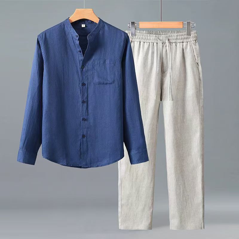 (Gömlek + pantolon) 2026 yaz e - Mens Fashion Style incelemesi ve fiyatı