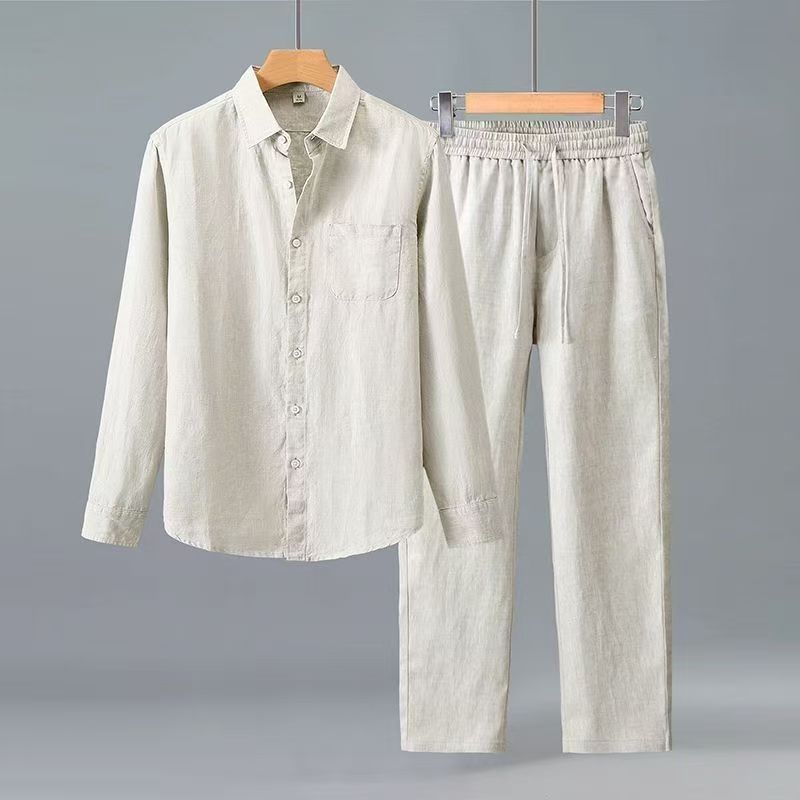 (Gömlek + pantolon) 2026 yaz e - Mens Fashion Style incelemesi ve fiyatı