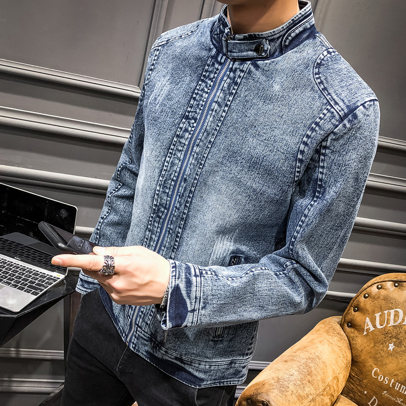 2026 Avrupa ve Amerika Moda Er - Mens Fashion Denim Jacket incelemesi ve fiyatı