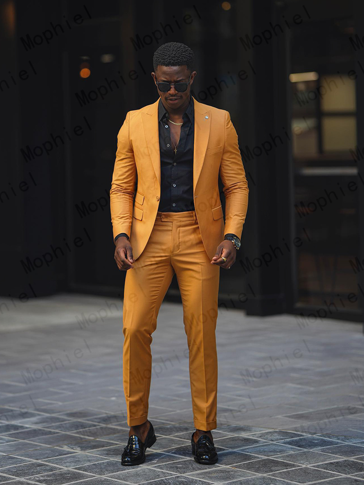 Hardal Sarısı Erkek Takım Elbi - Slim Fit Blazer Men incelemesi ve fiyatı
