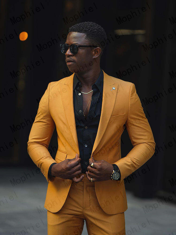 Hardal Sarısı Erkek Takım Elbi - Slim Fit Blazer Men incelemesi ve fiyatı