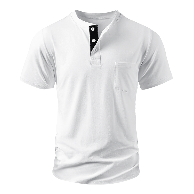 Henley T Shirt erkek AB Boyutu - Mens Fashion Streetwear incelemesi ve fiyatı