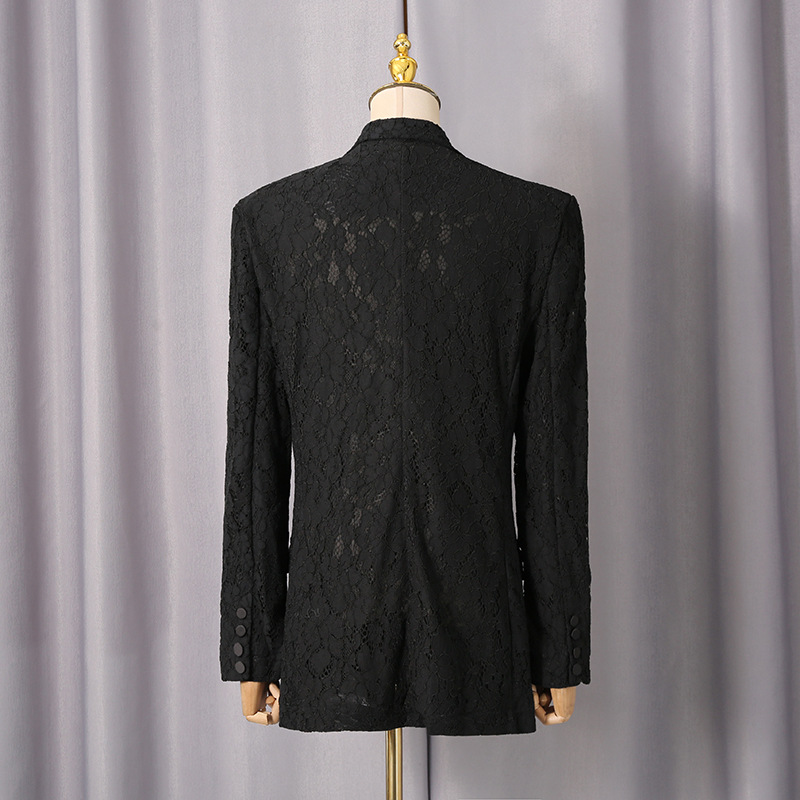 Çentikli Yaka Dantel Blazer Ce - Slim Fit Blazer Men incelemesi ve fiyatı