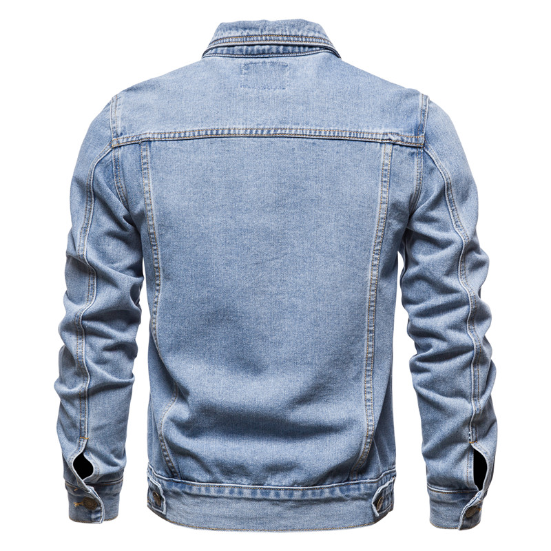 2025 Sonbahar Erkek Düz Renk K - Mens Fashion Denim Jacket incelemesi ve fiyatı