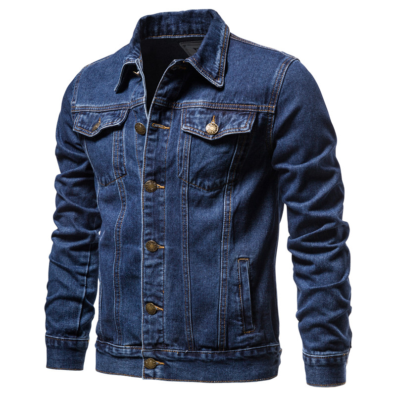 2025 Sonbahar Erkek Düz Renk K - Mens Fashion Denim Jacket incelemesi ve fiyatı