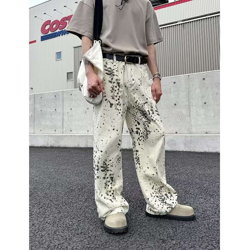 2000S giysi Y2K moda beyaz leo - Men'S Fashion With Baggy Jeans incelemesi ve fiyatı