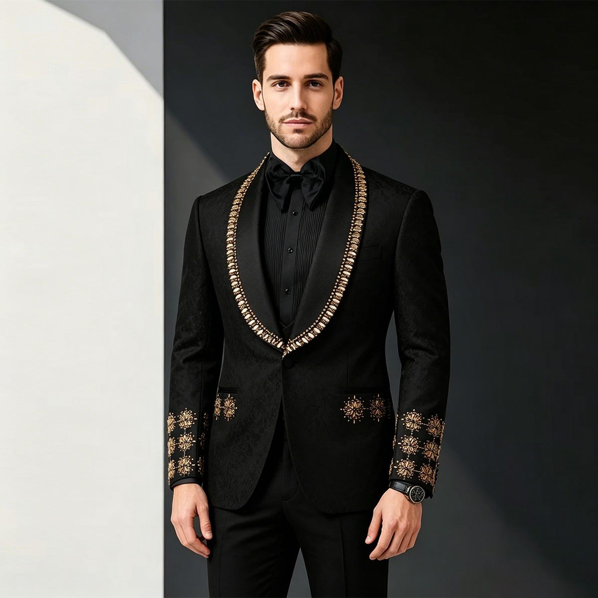 Yüksek Kaliteli Elmas Desenli  - Slim Fit Blazer Men incelemesi ve fiyatı