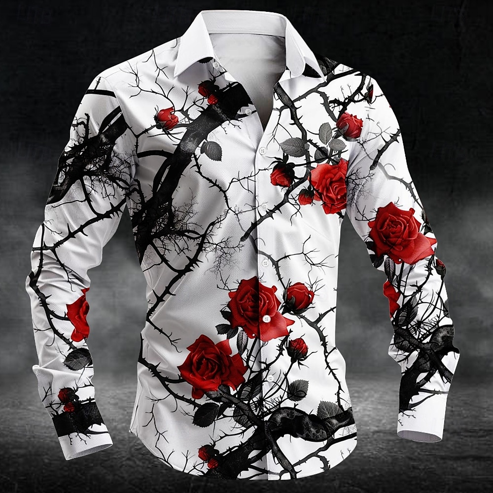 Moda erik çiçeği desen 3d Bask - Mens Fashion Style incelemesi ve fiyatı