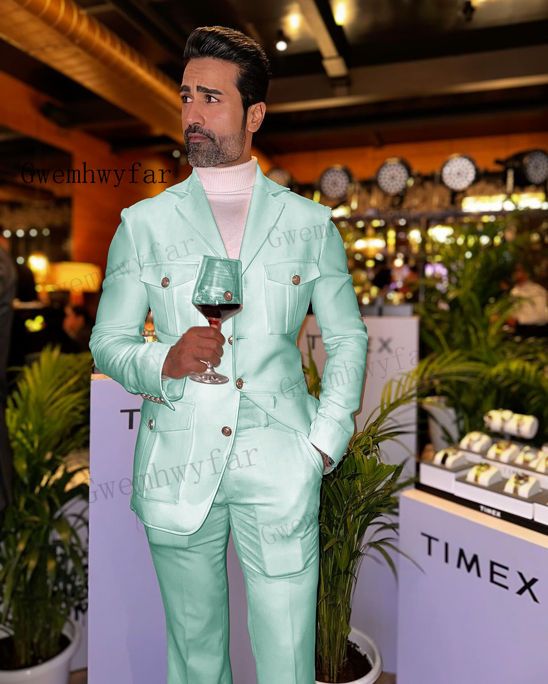Gwslim Fit uzun kollu erkek gö - Slim Fit Blazer Men incelemesi ve fiyatı