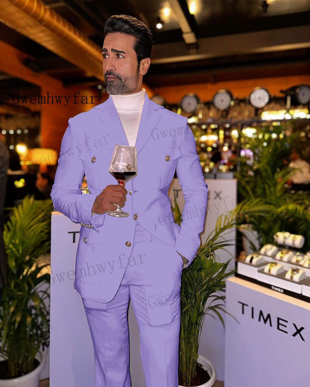 Gwslim Fit uzun kollu erkek gö - Slim Fit Blazer Men incelemesi ve fiyatı